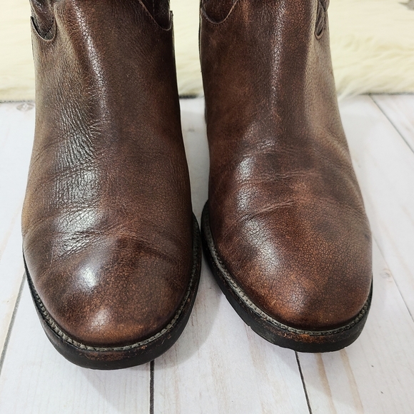 SOLD Brighton Jake riding boots quilted brown black 7.5 - Picture 5 of 9